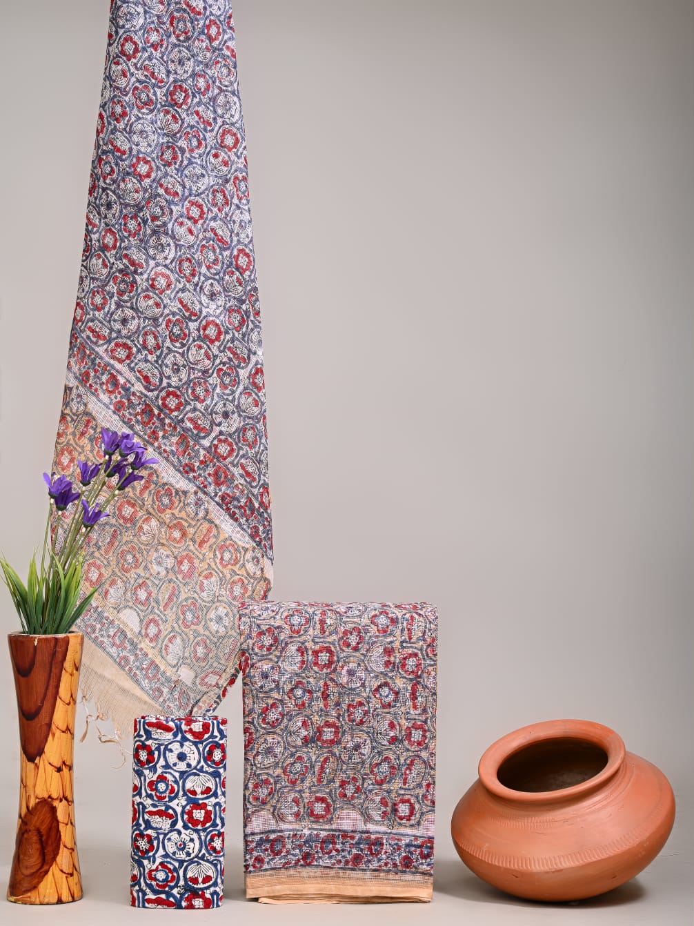 Traditional Block Print Kota Doria Suit Sets