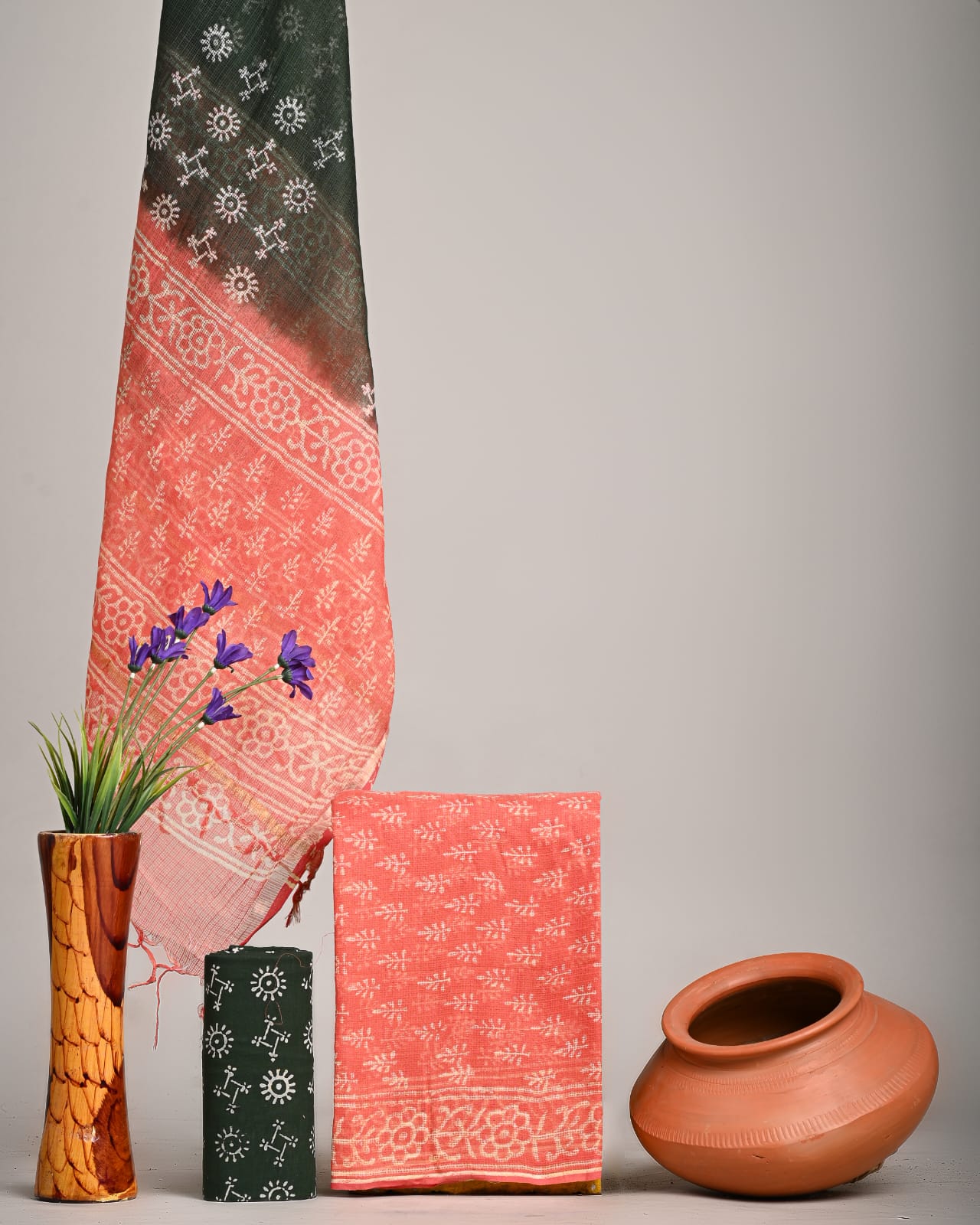 Traditional Block Print Kota Doria Suit Sets