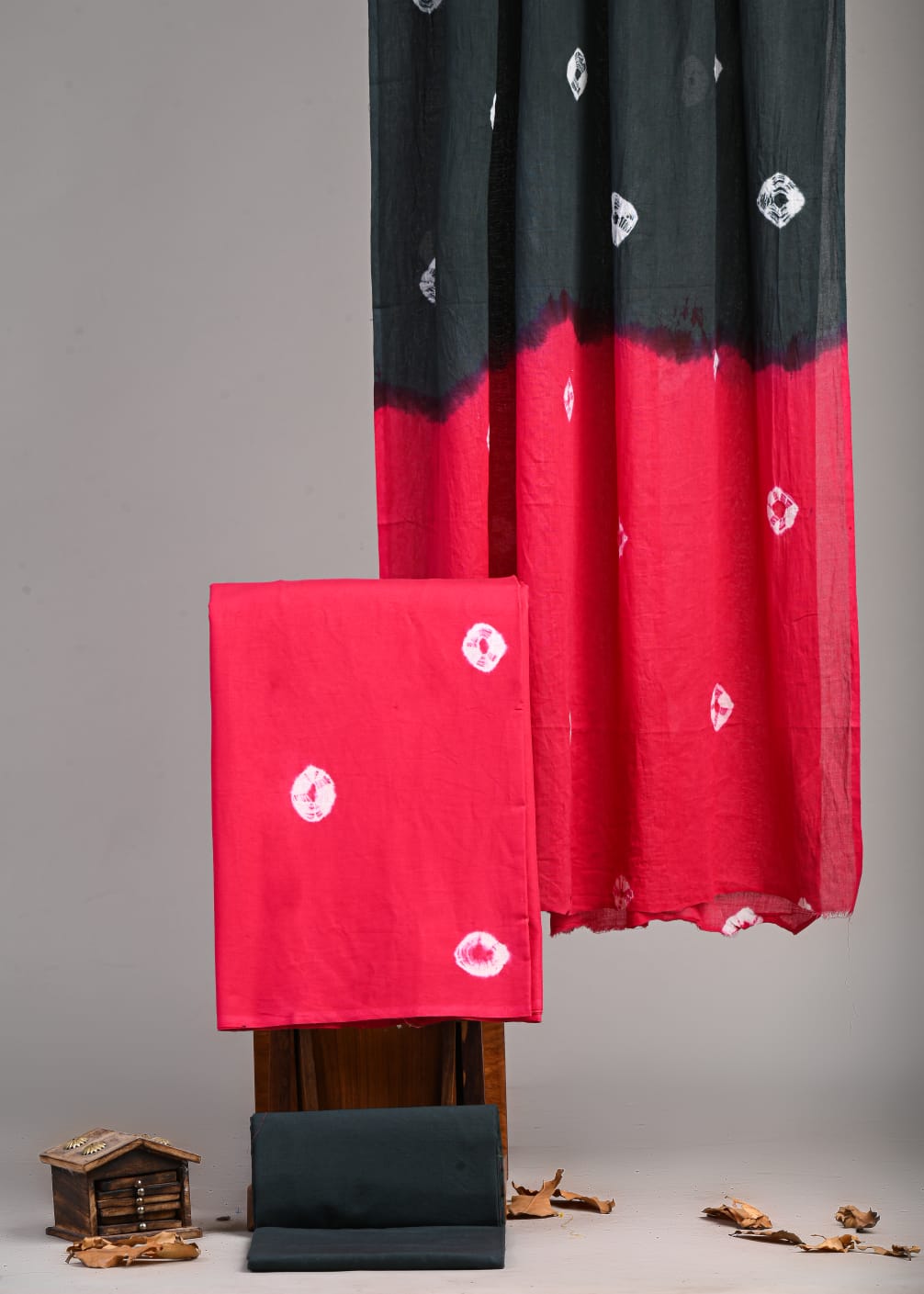 Premium Hand Block Printed Cotton Suit With Cotton Dupatta