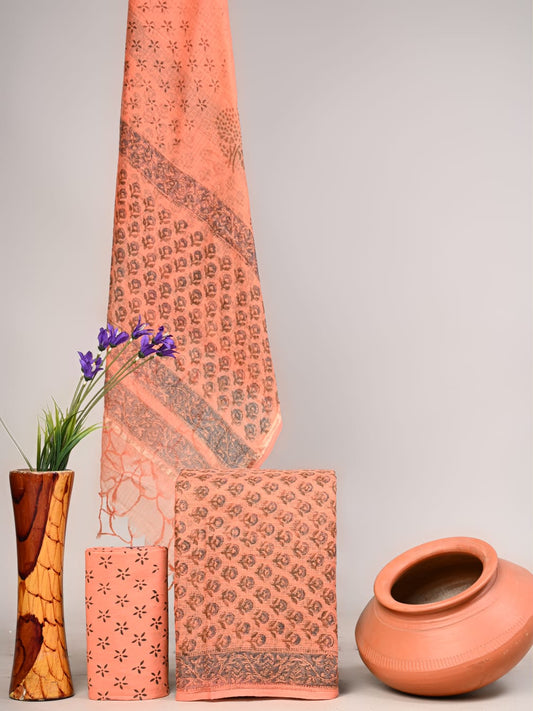 Traditional Block Print Kota Doria Suit Sets