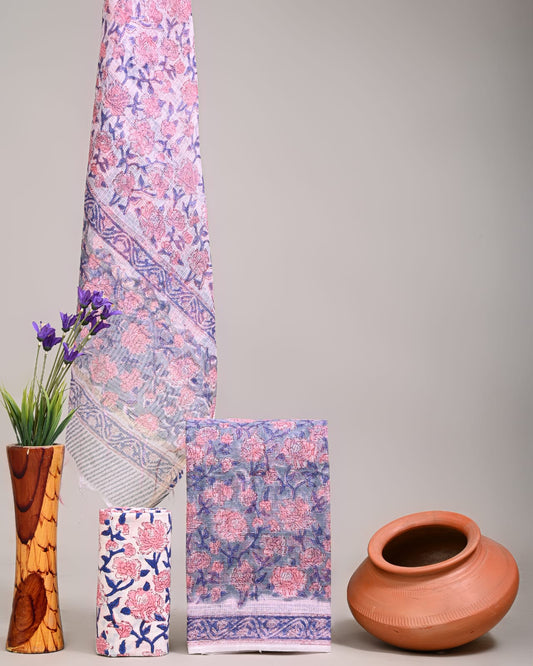 Traditional Block Print Kota Doria Suit Sets