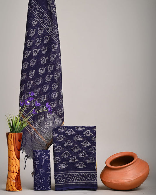 Traditional Block Print Kota Doria Suit Sets