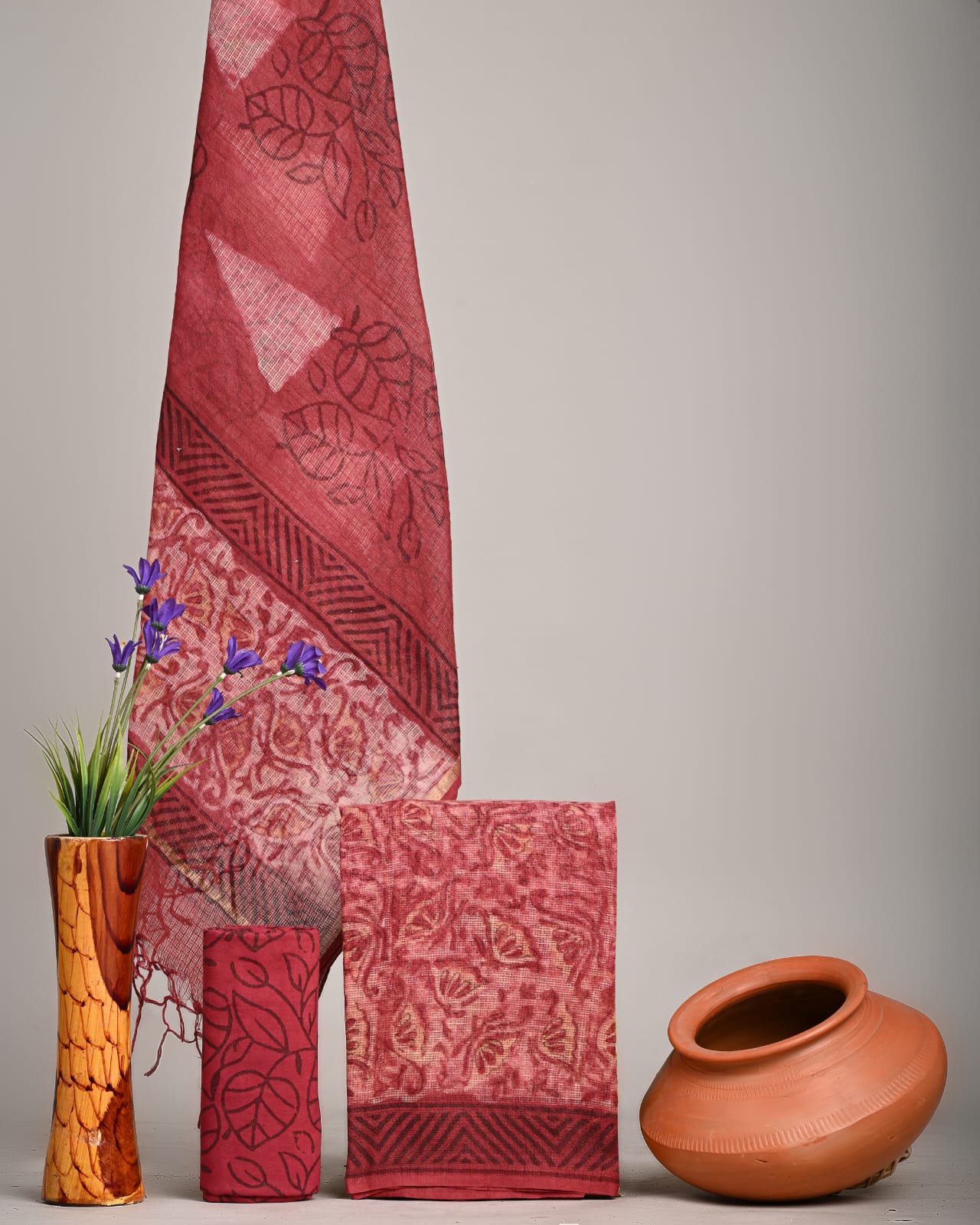Traditional Block Print Kota Doria Suit Sets