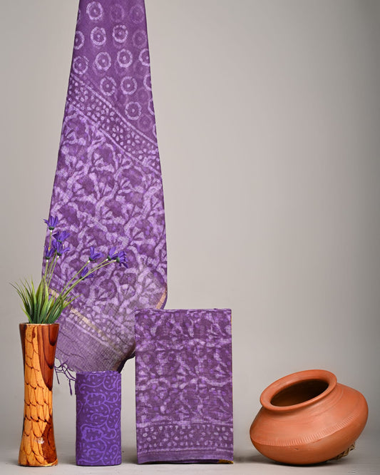 Traditional Block Print Kota Doria Suit Sets