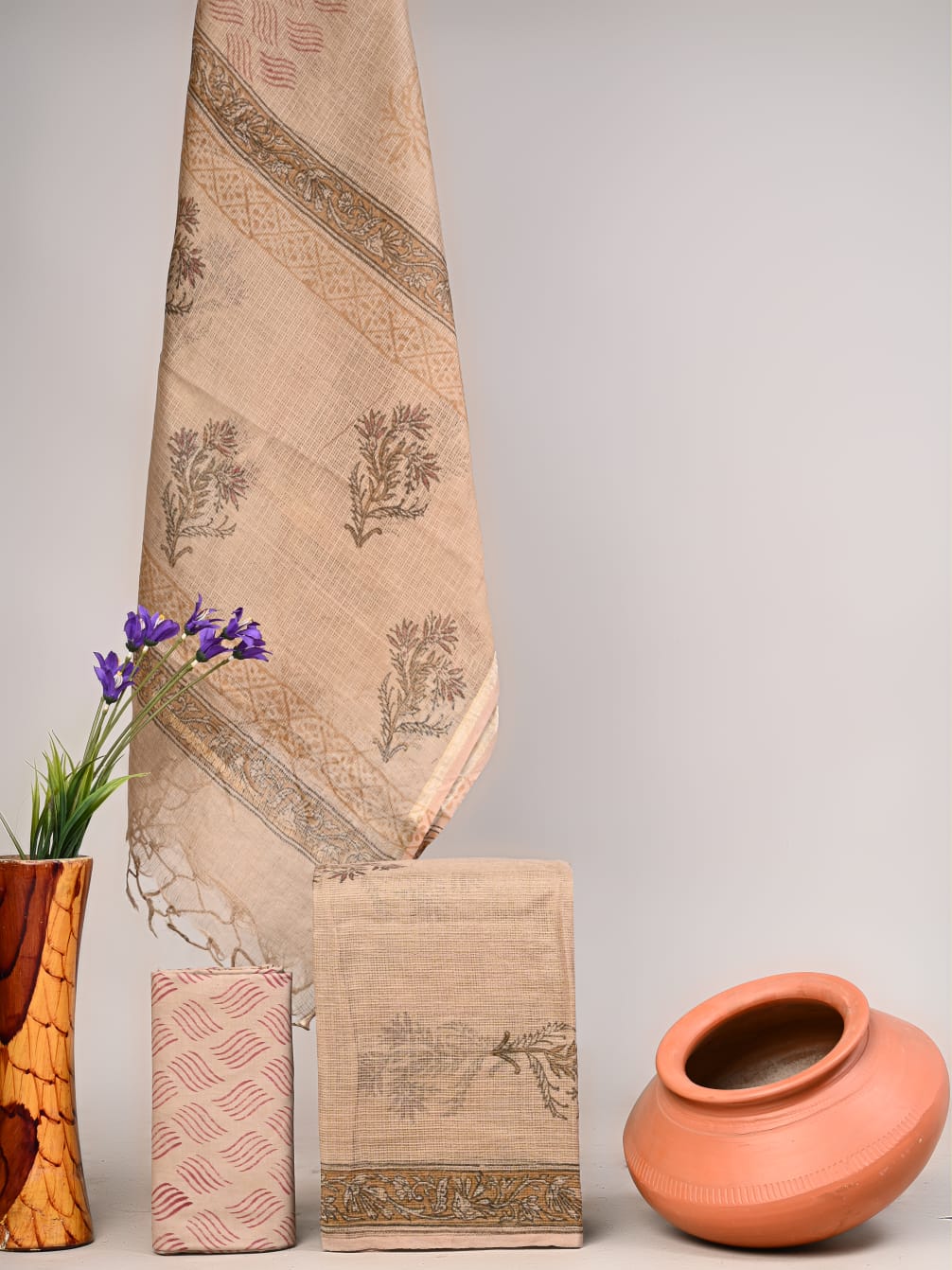 Traditional Block Print Kota Doria Suit Sets