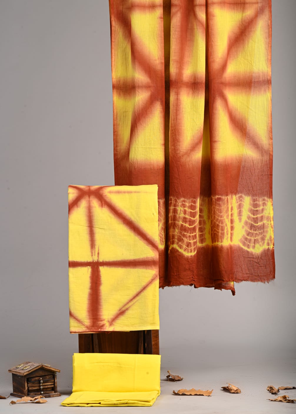 Premium Hand Block Printed Cotton Suit With Cotton Dupatta