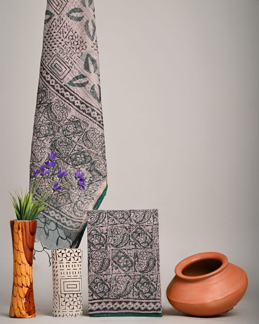 Traditional Block Print Kota Doria Suit Sets