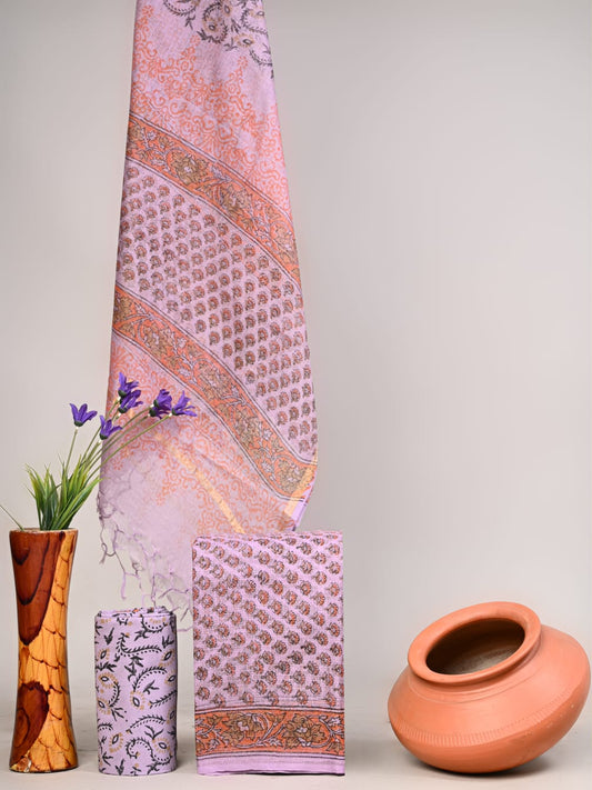 Traditional Block Print Kota Doria Suit Sets