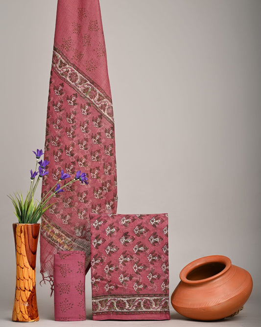 Traditional Block Print Kota Doria Suit Sets
