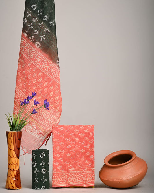 Traditional Block Print Kota Doria Suit Sets