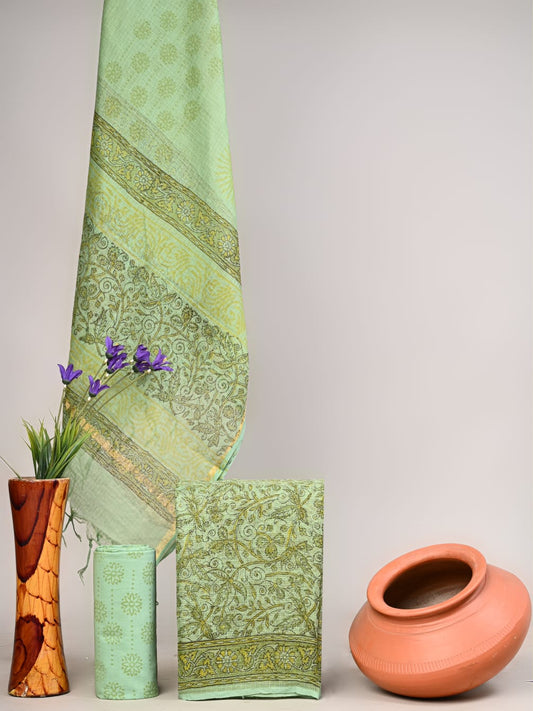 Traditional Block Print Kota Doria Suit Sets