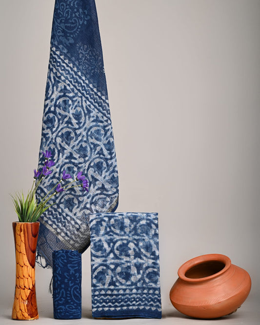 Traditional Block Print Kota Doria Suit Sets