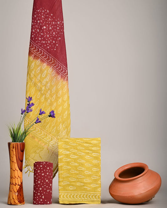 Traditional Block Print Kota Doria Suit Sets