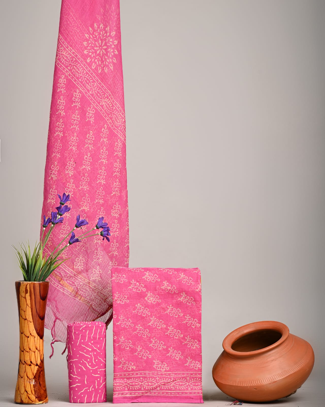 Traditional Block Print Kota Doria Suit Sets