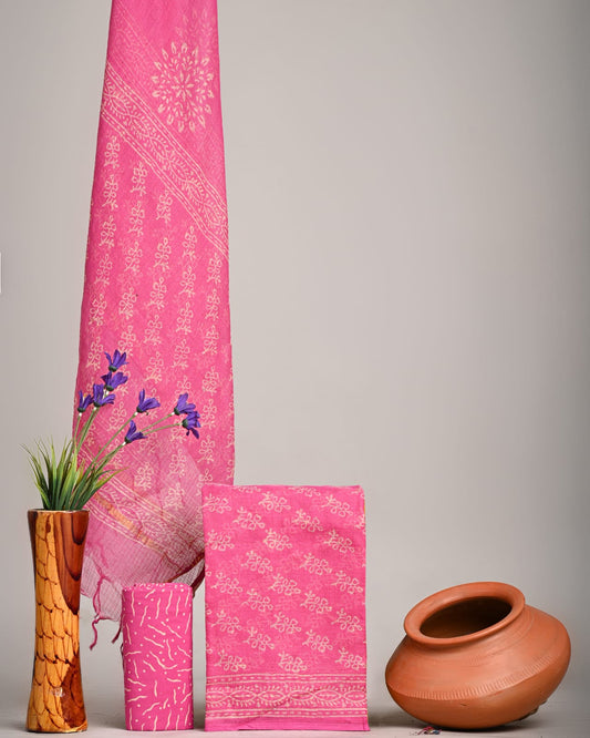 Traditional Block Print Kota Doria Suit Sets