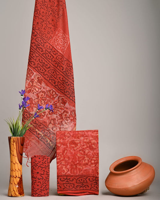 Traditional Block Print Kota Doria Suit Sets