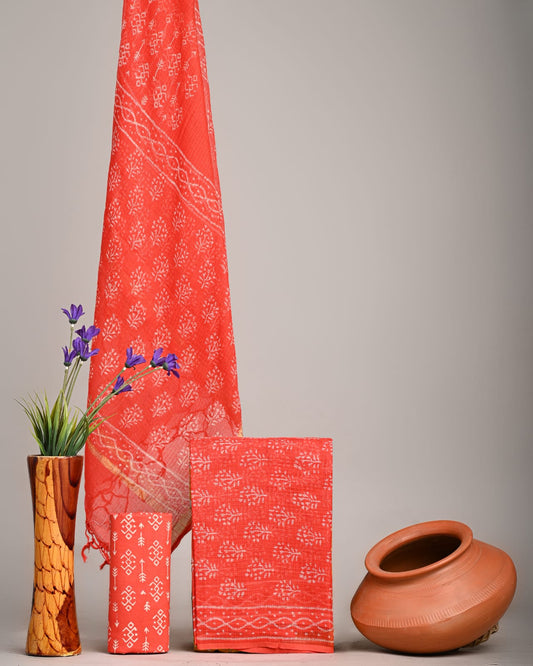 Traditional Block Print Kota Doria Suit Sets