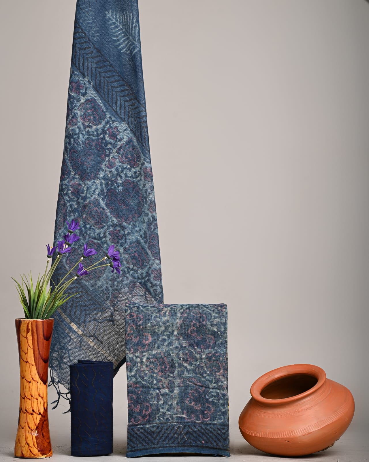 Traditional Block Print Kota Doria Suit Sets