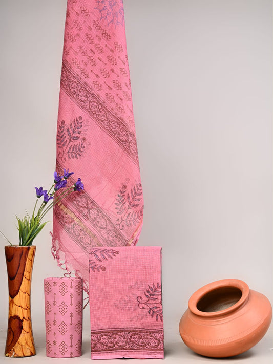 Traditional Block Print Kota Doria Suit Sets