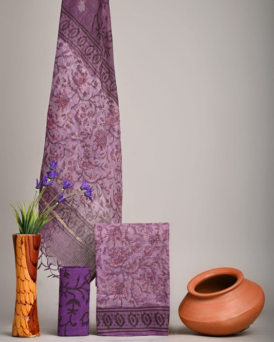 Traditional Block Print Kota Doria Suit Sets