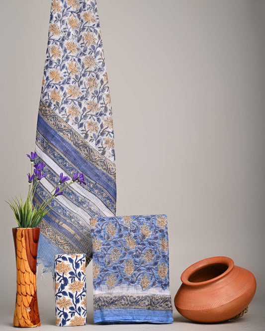 Traditional Block Print Kota Doria Suit Sets