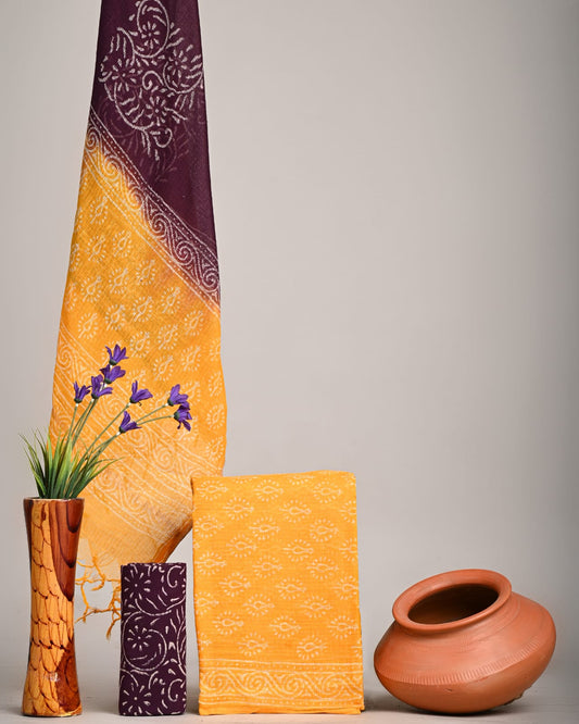 Traditional Block Print Kota Doria Suit Sets