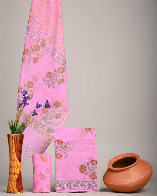 Traditional Block Print Kota Doria Suit Sets